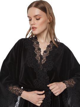 Velor black lounge set  741111