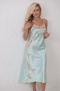 Tiffany midi silk night dress