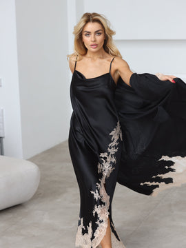 Emma long silk night dress