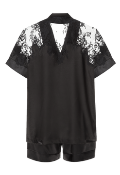 Elionora satin black pajama set