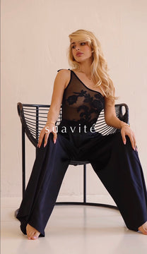Valletta silk palazzo pants
