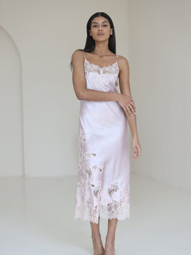 Maddie midi silk night dress