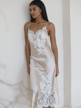 Amani midi silk night dress