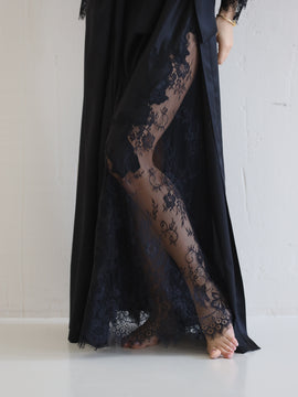 Helen long silk night dress