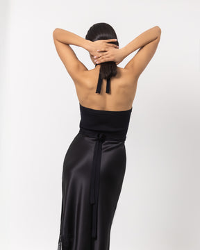Alora long silk night dress