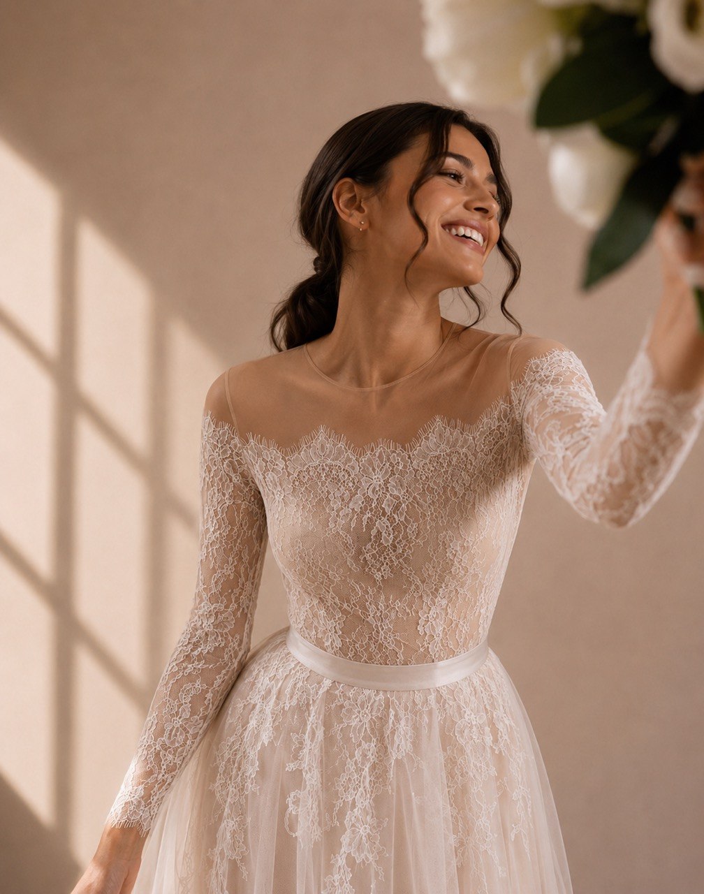 Luxury Lace Bodysuit – Evening Bridal Couture