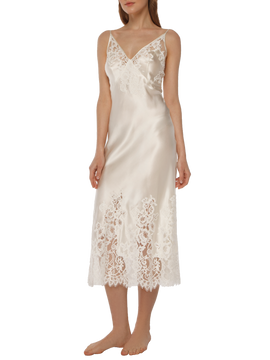 Eva midi silk night dress