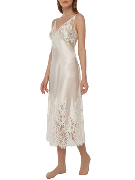 Eva midi silk night dress