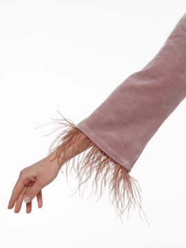 Julie velor long robe