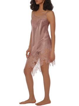 Nevia lace-trimmed satin mini nightdress Limited edition