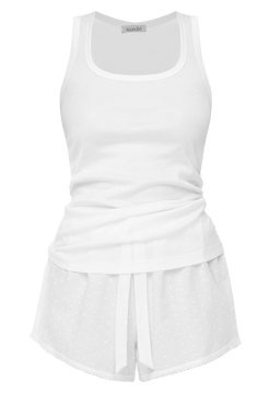 ΠΠΈΠΆΠ°ΠΌΠ° (ΡΠΎΠΏ, ΡΠΎΡΡΠΈΠΊΠΈ) Suavite pajamas-slp416-w-bianca