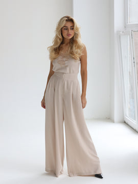 Savona wool palazzo pants