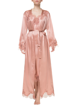 Халат длинный Suavite lace-long-robe-slp376-ex-b-anabel-w