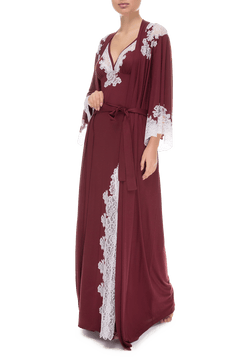 Халат длинный Suavite lace-long-robe-slp113-19-brd-meri-w-1