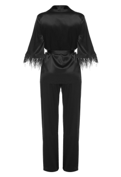 ΠΠΈΠΆΠ°ΠΌΠ½ΡΠΉ ΠΊΠΎΡΡΡΠΌ Ρ Π±ΡΡΠΊΠ°ΠΌΠΈ Suavite pajama-suit-with-trousers-ex409-bl-julie