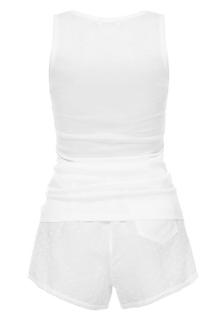 ΠΠΈΠΆΠ°ΠΌΠ° (ΡΠΎΠΏ, ΡΠΎΡΡΠΈΠΊΠΈ) Suavite pajamas-slp416-w-bianca