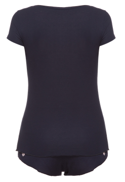 ΠΠΈΠΆΠ°ΠΌΠ° (ΡΡΡΠ±ΠΎΠ»ΠΊΠ°, ΡΠΎΡΡΠΈΠΊΠΈ) Suavite pajamas-short-set-slp36-19-blu-safi-w