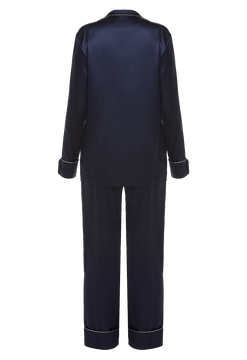 ΠΠΈΠΆΠ°ΠΌΠ½ΡΠΉ ΠΊΠΎΡΡΡΠΌ Ρ Π±ΡΡΠΊΠ°ΠΌΠΈ Suavite pajama-suit-with-trousers-ex412-blu-grace