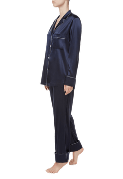 ΠΠΈΠΆΠ°ΠΌΠ½ΡΠΉ ΠΊΠΎΡΡΡΠΌ Ρ Π±ΡΡΠΊΠ°ΠΌΠΈ Suavite pajama-suit-with-trousers-ex412-blu-grace