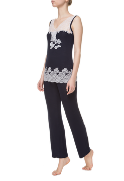 ΠΠΈΠΆΠ°ΠΌΠ° (ΡΠΎΠΏ, Π±ΡΡΠΊΠΈ) Suavite pajamas-long-set-slp43-19-blu-safina-w