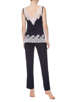 ΠΠΈΠΆΠ°ΠΌΠ° (ΡΠΎΠΏ, Π±ΡΡΠΊΠΈ) Suavite pajamas-long-set-slp43-19-blu-safina-w