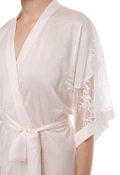 Короткий халат Suavite lace-short-robe-slp118-19-p-fleur-w