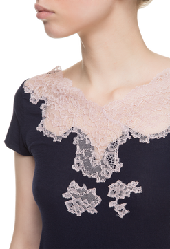 ΠΠΈΠΆΠ°ΠΌΠ° (ΡΡΡΠ±ΠΎΠ»ΠΊΠ°, ΡΠΎΡΡΠΈΠΊΠΈ) Suavite pajamas-short-set-slp36-19-blu-safi-w