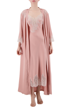 Freya silk maxi robe