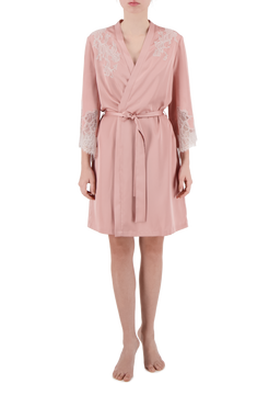 Freya satin mini robe
