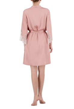 Freya satin mini robe