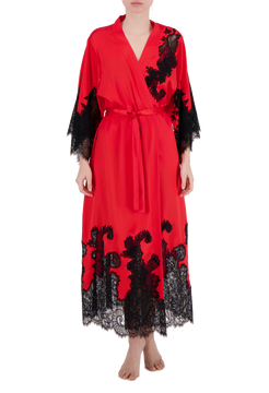 Carmen silk long robe