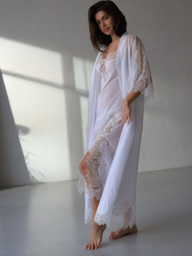 Amelie marquisette long robe