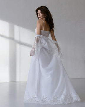 Amelie marquisette long robe