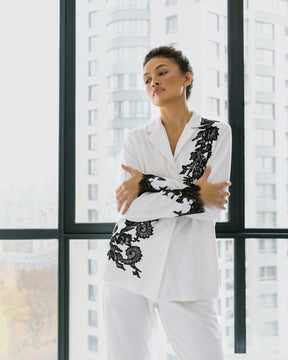 Marseilles milk velour pajamas