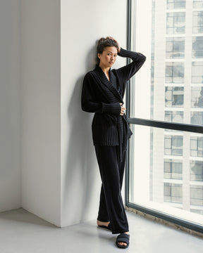 761111 black velour suit