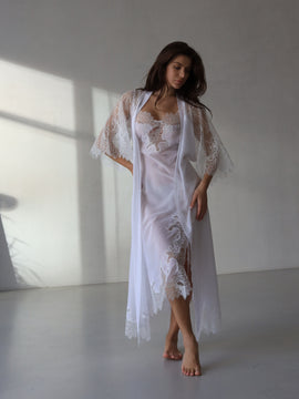 Amelie marquisette long robe