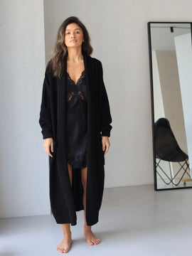 Marseill wool black cardigan