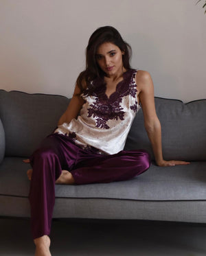 Kornelia satin pajamas