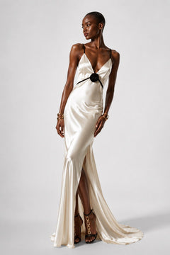 SÉRAPHINE Long Silk Night Dress