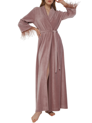 Julie velor long robe
