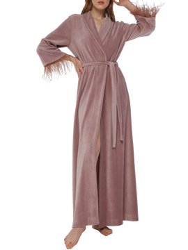 Julie velor long robe
