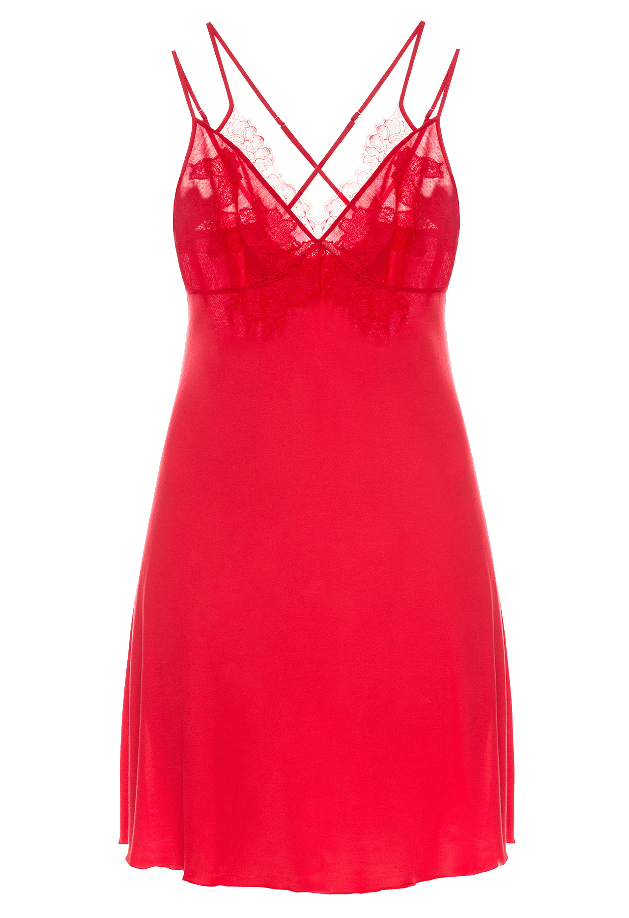 red sleep dress elegant solid color short sleep red lace