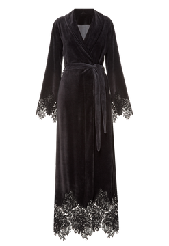 Длинный халат Suavite lace-long-robe-slp112-19-g-marielle-w