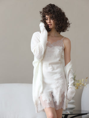 Stephanie Wool Nightdress Beige | Luxury Sleepwear by Suavite' Suavite.com Stephanie Wool Nightdress Beige | Luxury Sleepwear by Suavite' Suavite.com