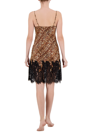 Naomi lace-trimmed silk nightdress