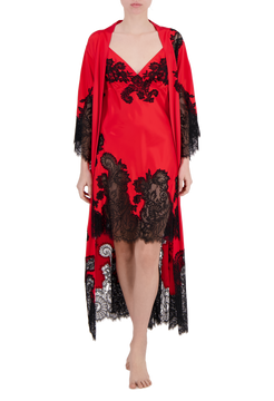 Carmen silk long robe